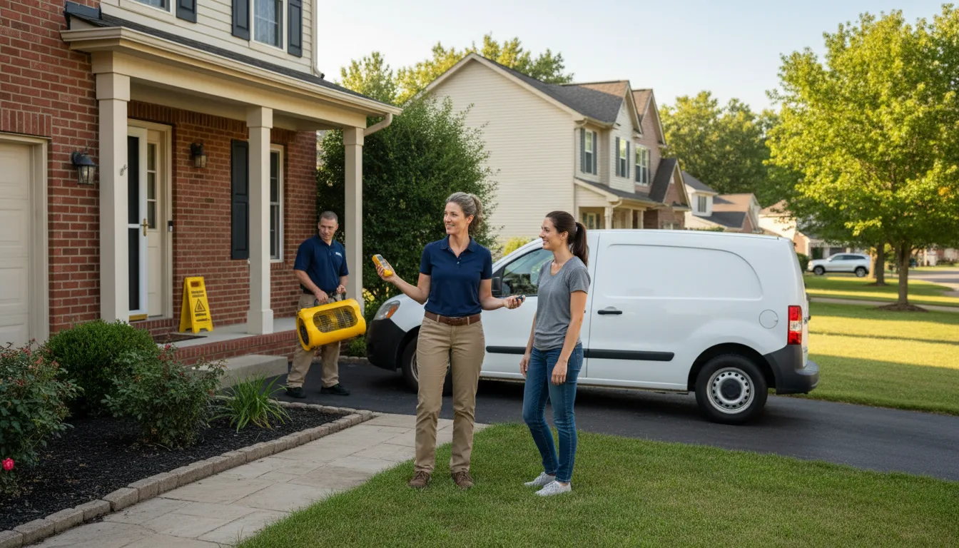 Water restoration image for Water Damage & Restoration Services in Midland, MD